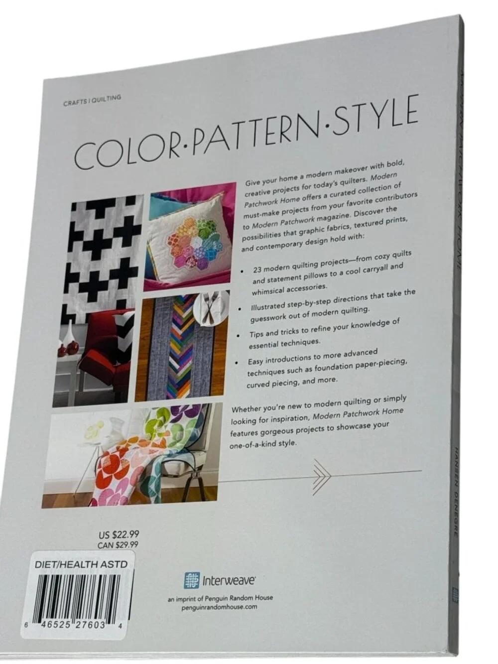 Modern Patchwork Home Vivika Hansen DeNegre Quilting Projects Book